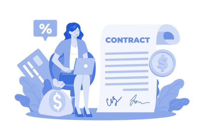 Loan officers evaluate and approve/deny loan applications  Illustration