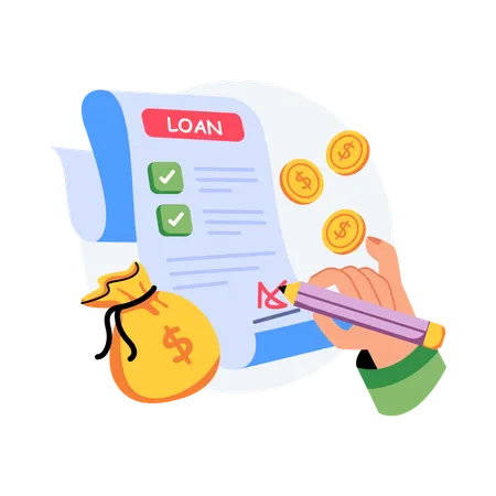 Loan Paper  Illustration