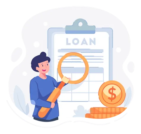 Loan paper  Illustration