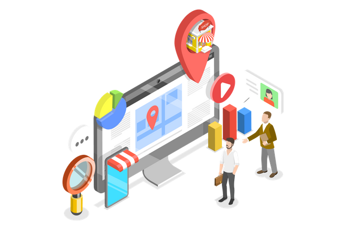 Local Seo  Illustration