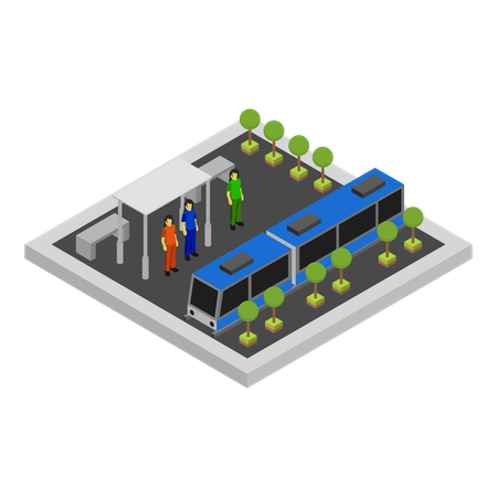 Local Train  Illustration