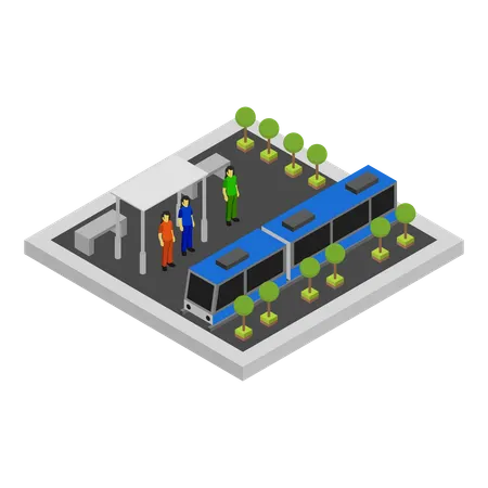 Local Train  Illustration