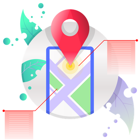 Localização GPS  Ilustração