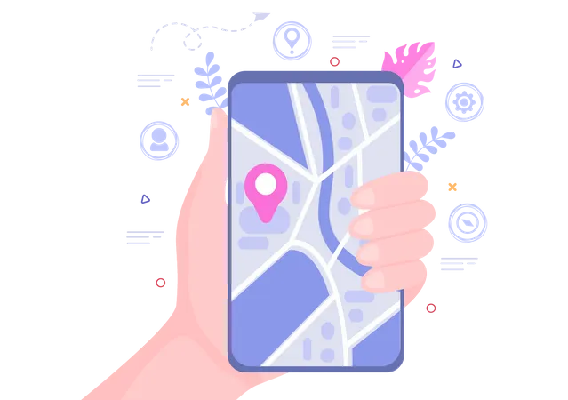 Location App  Illustration