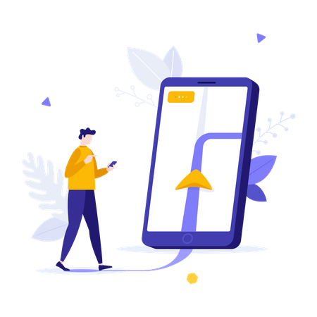 Location app  Illustration