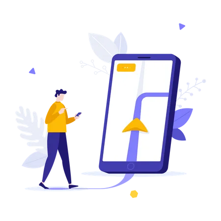 Location app  Illustration