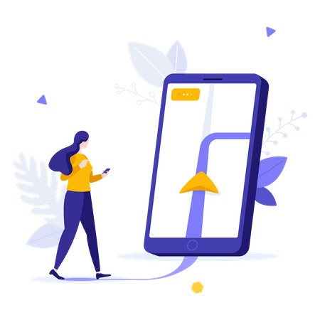 Location app  Illustration