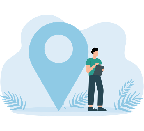 Location pin  Illustration