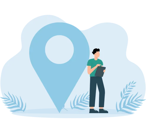 Location pin  Illustration