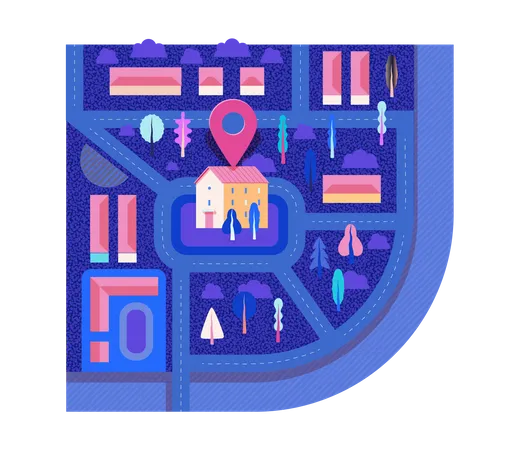 Location pin  Illustration