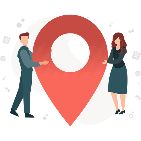 Location pin  Illustration