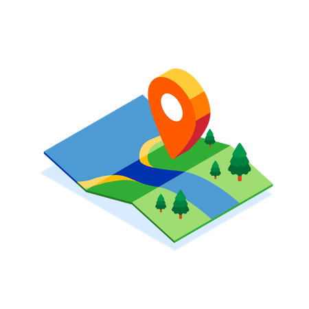 Location pin  Illustration