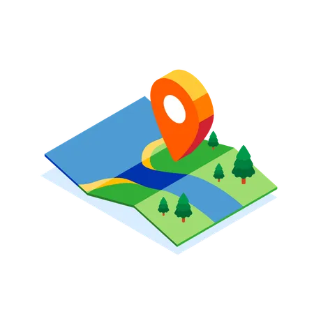 Location pin  Illustration