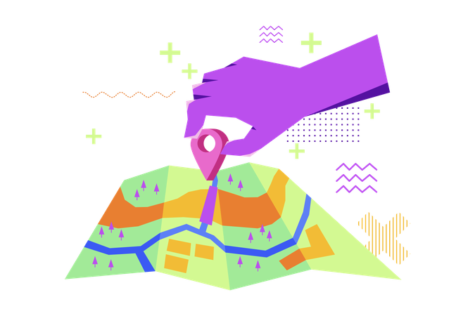 Location pin  Illustration