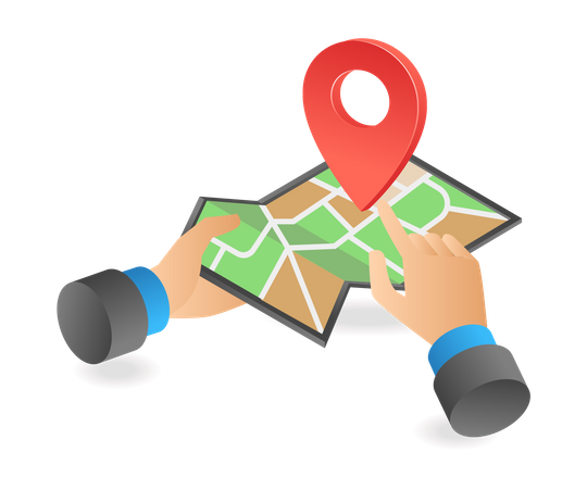Location positioning  Illustration
