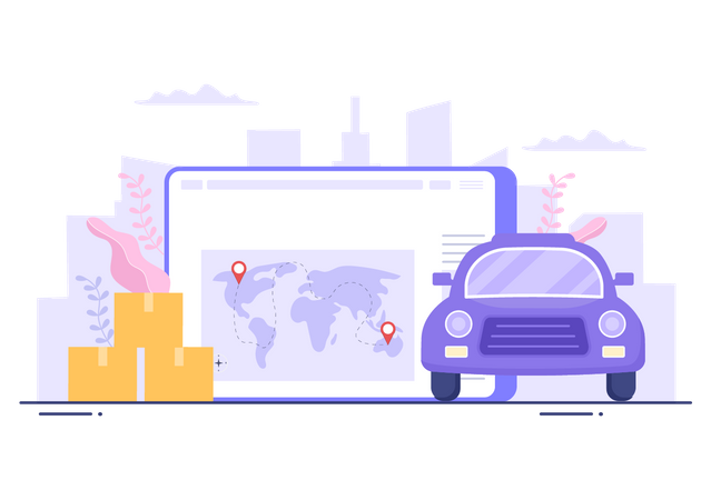 Location Service  Illustration