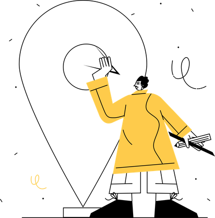 Location service  Illustration
