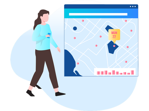 Location tracking  Illustration