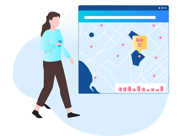 Location tracking  Illustration