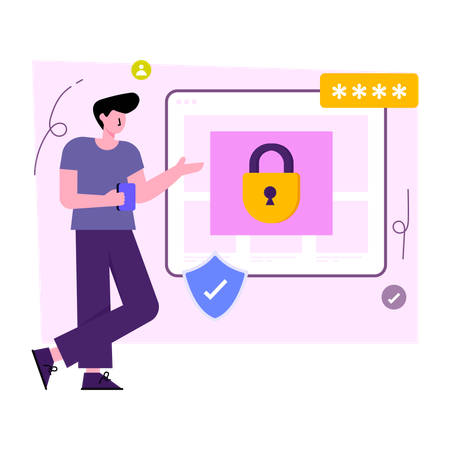 Lock Access  Illustration