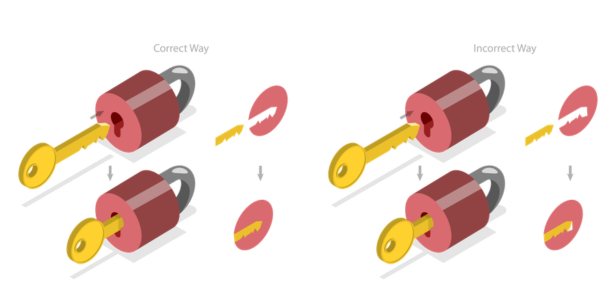 Lock and key  Illustration