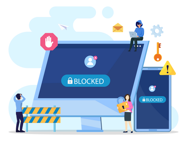 Locked Account  Illustration