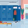 illustration for locker