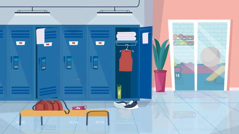 Locker room  Illustration