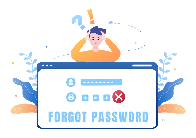 Log in Forgot Password  Illustration