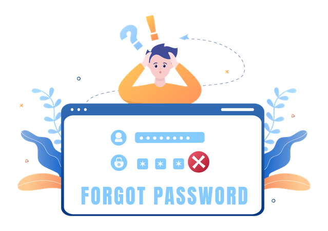 Log in Forgot Password  Illustration