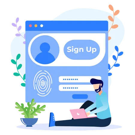 Log in  Illustration