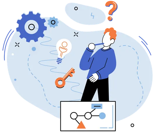 Logical thinking culmination careful consideration and weighing evidence  Illustration