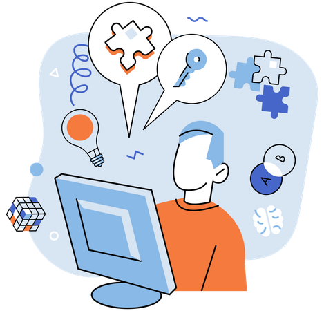 Logical thinking empowers us to navigate through uncertainty and make sound decisions based on reason  Illustration