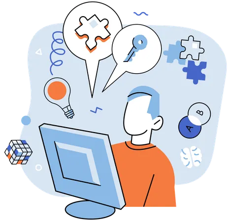 Logical thinking empowers us to navigate through uncertainty and make sound decisions based on reason  Illustration