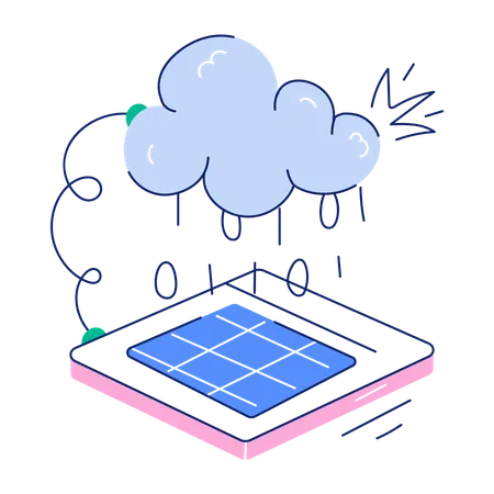 Logiciel cloud  Illustration
