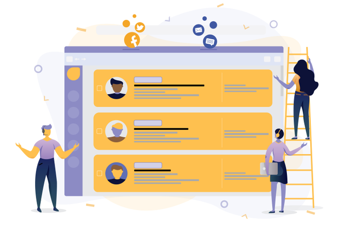 Logiciel de support client  Illustration