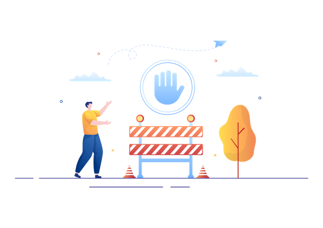 Login Access Denied  Illustration