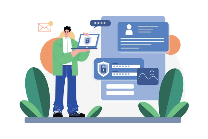 Login access protection  Illustration