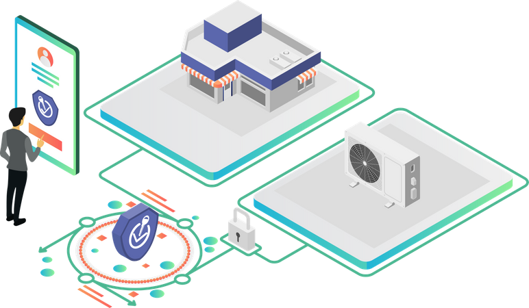 Login de administração  Ilustração