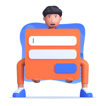 Login here  Illustration