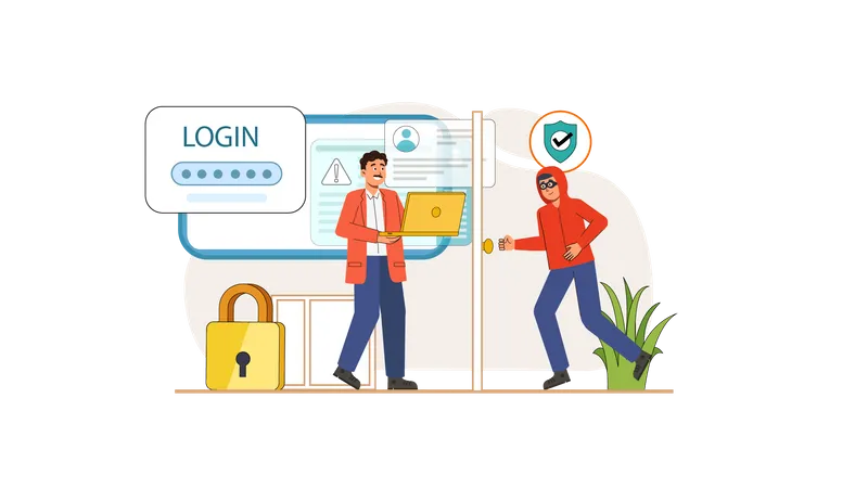 Login password Illustration