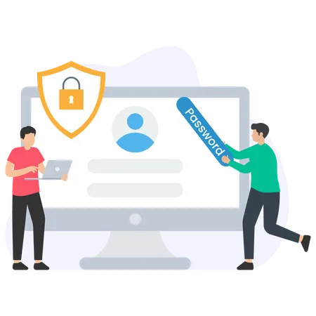 Login Protection  Illustration