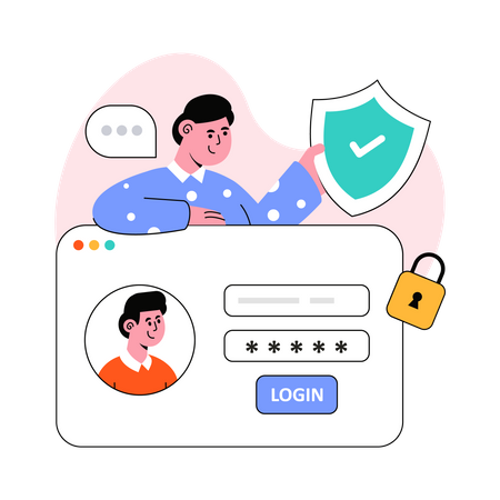 Login Security Illustration