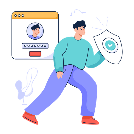 Login Security  Illustration