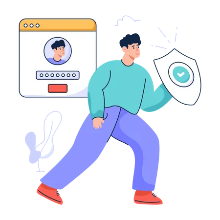 Login Security  Illustration