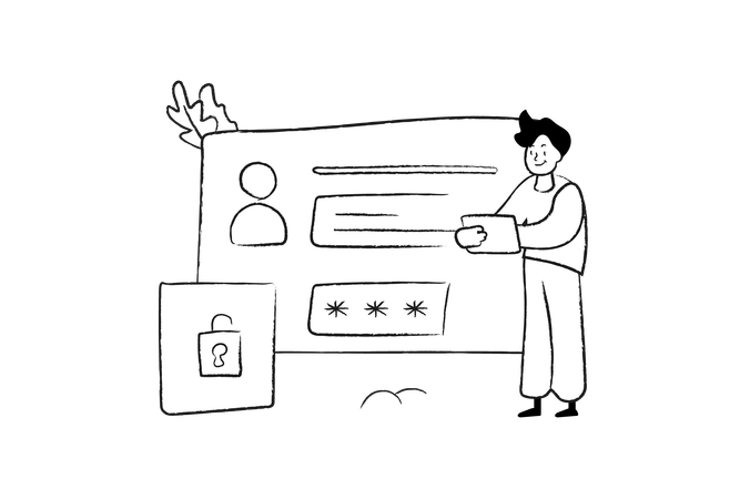 Login security  Illustration