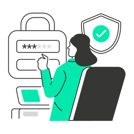 Login Security Tools  Illustration