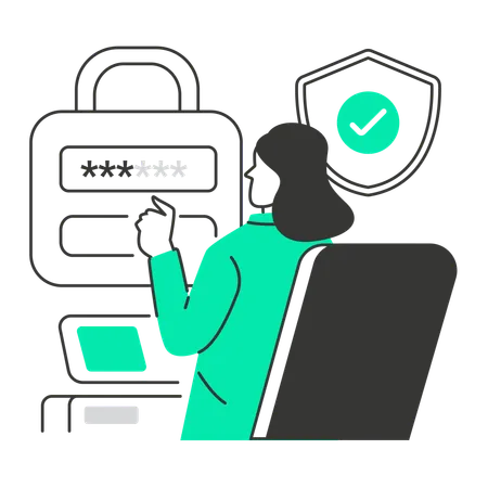 Login Security Tools  Illustration