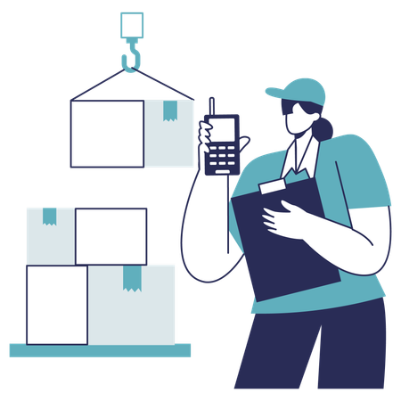 Logistic Crane  Illustration