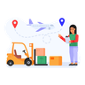 illustrations of package distribution